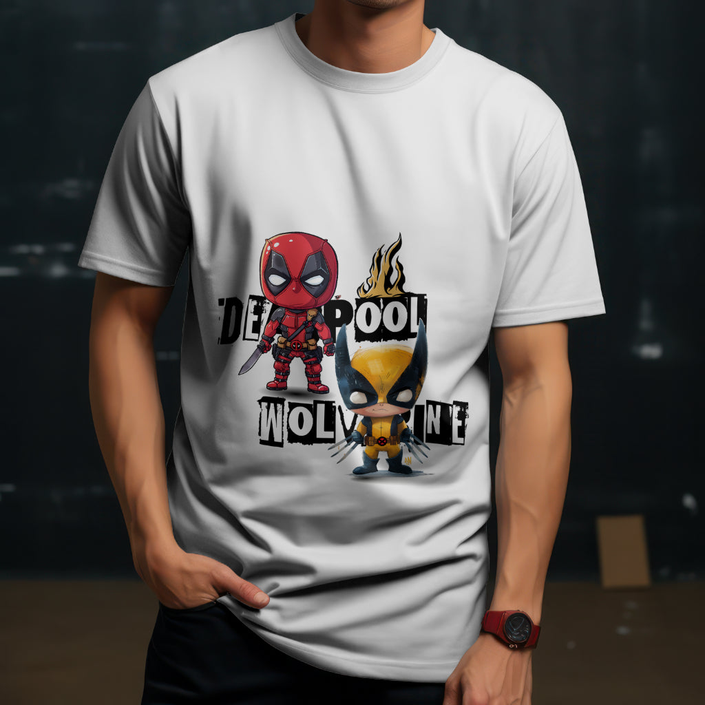 Deadpool Wolverine Edition Printed T shirt