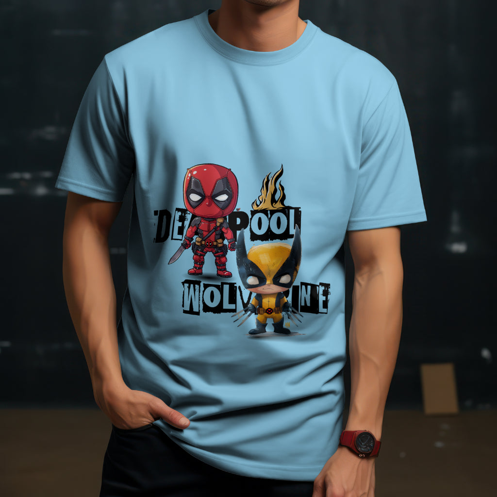 Deadpool & Wolverine Edition Printed T shirt - The Custom Thread