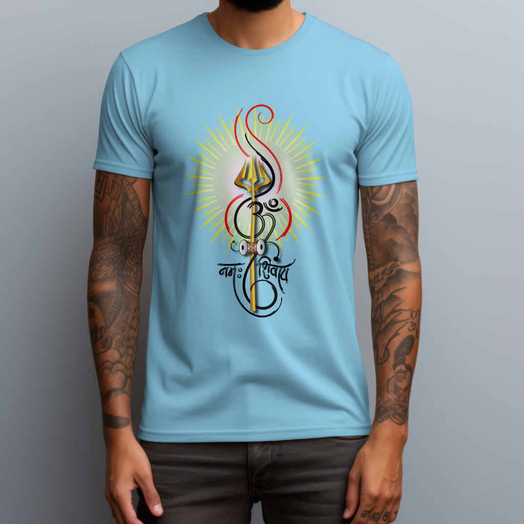 Mahadev OM Printed T Shirt - The Custom Thread