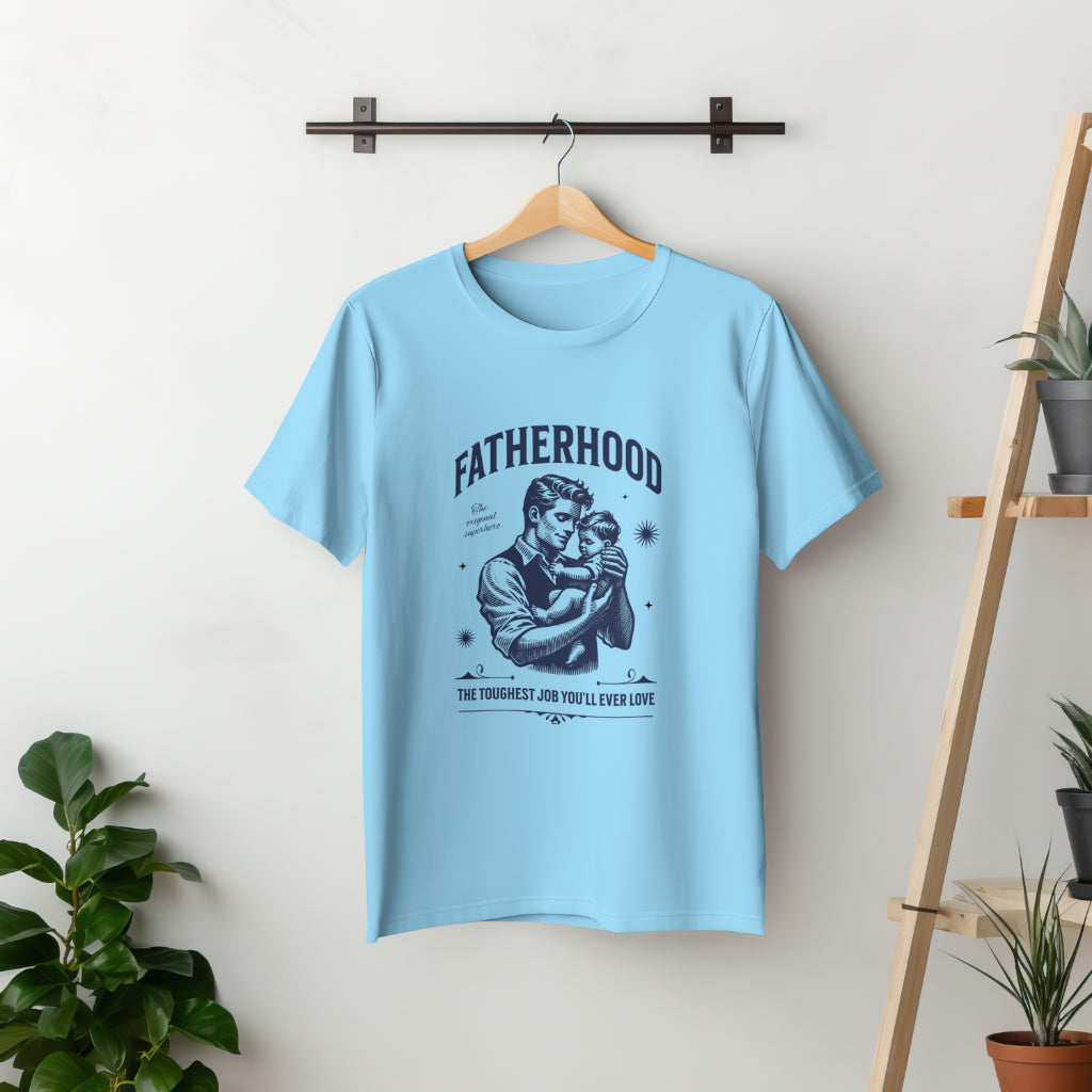 Fatherhood Love Printed T Shirt