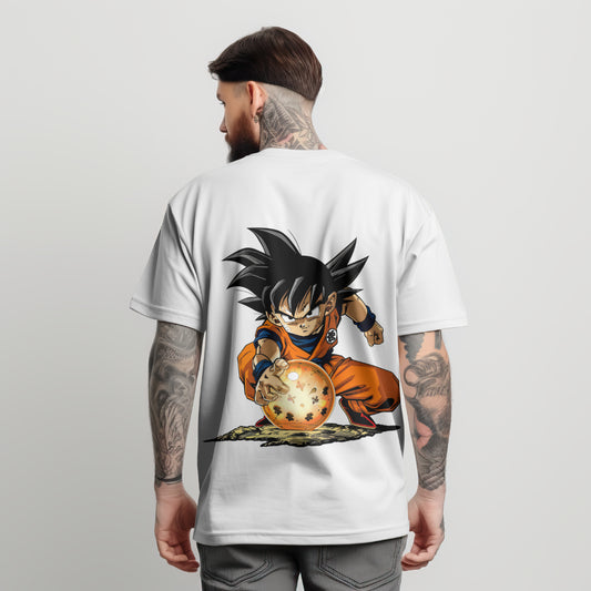 Goku With Dragon Ball Printed T Shirt