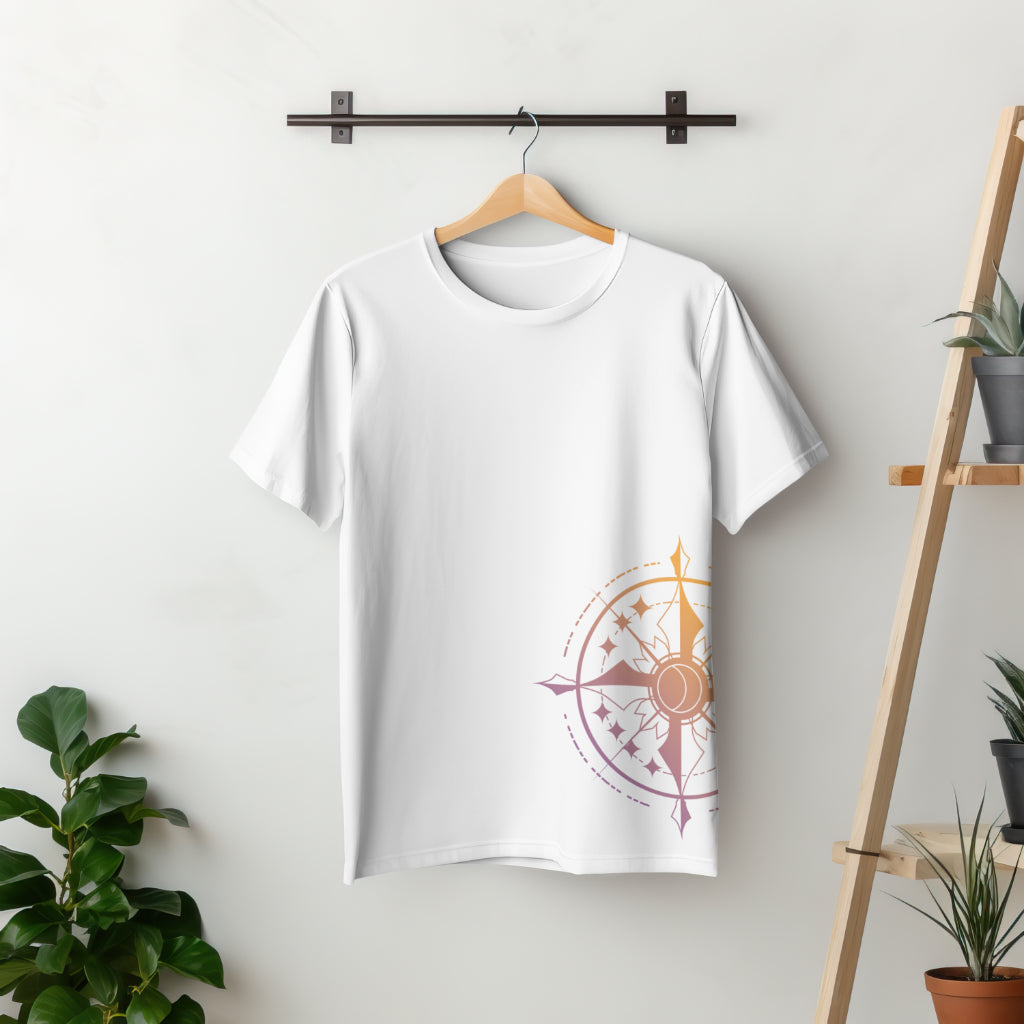 Spiritual Compass Printed T shirt - The Custom Thread