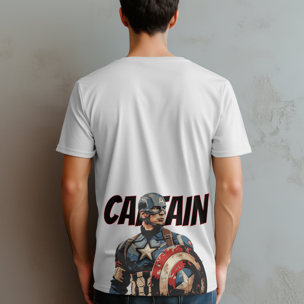 Captain America Marvel Printed T Shirt