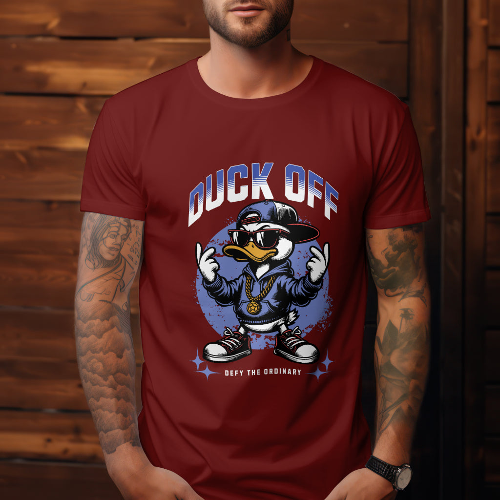 Duck Off Printed T shirt - The Custom Thread