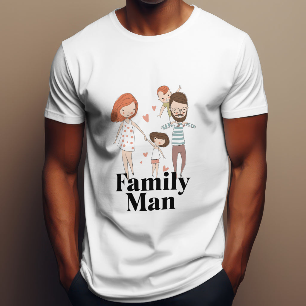 Family Man Printed T shirt - The Custom Thread