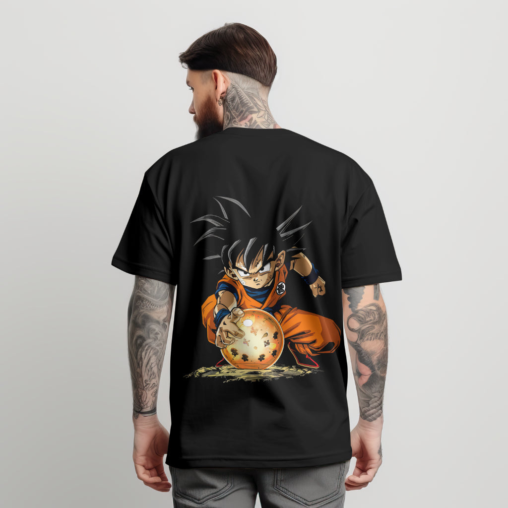 Goku With Dragon Ball Printed T Shirt