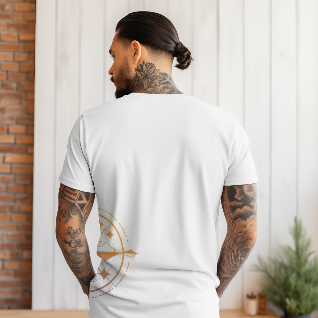 Spiritual Compass Printed T shirt - The Custom Thread