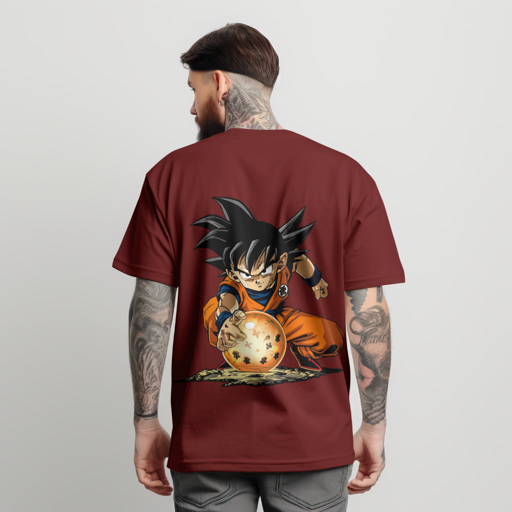 Goku With Dragon Ball Printed T Shirt