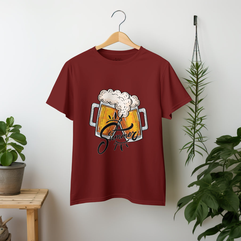 Summer Beer Printed T shirt - The Custom Thread