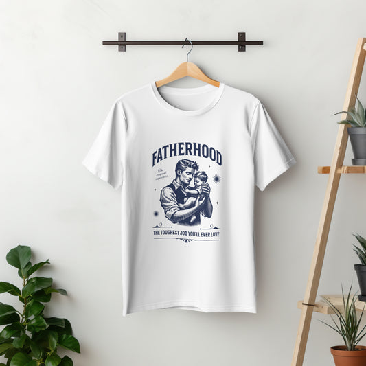 Fatherhood Love Printed T Shirt