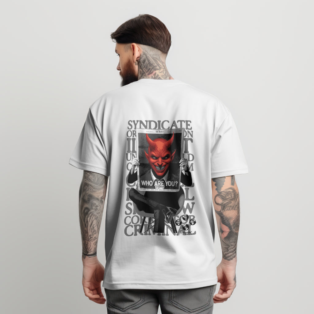 Who Are You Devil Printed T Shirt