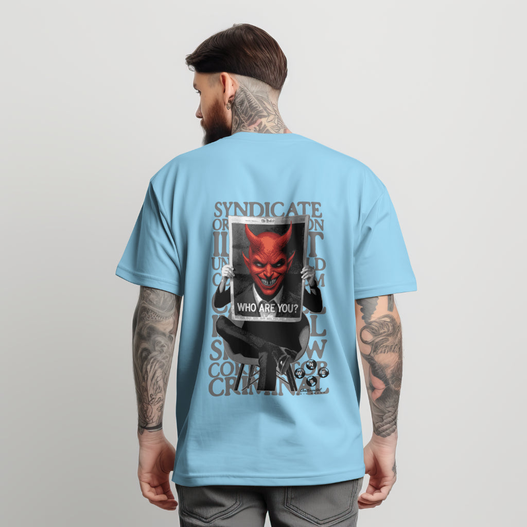 Who Are You Devil Printed T Shirt